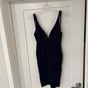 Elegant Navy Sleeveless Dress